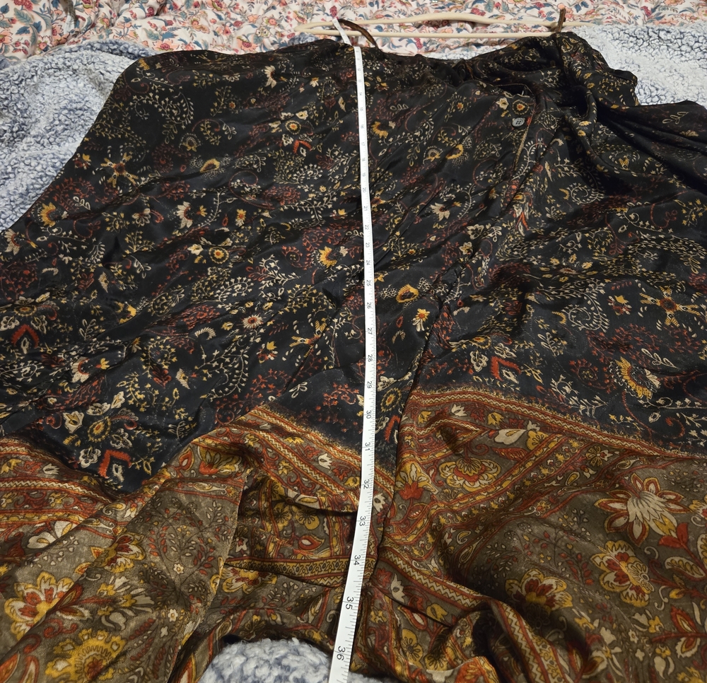 Bohemian Floral Wide-Leg Jumpsuit in Black and Olive - Picture 10 of 11